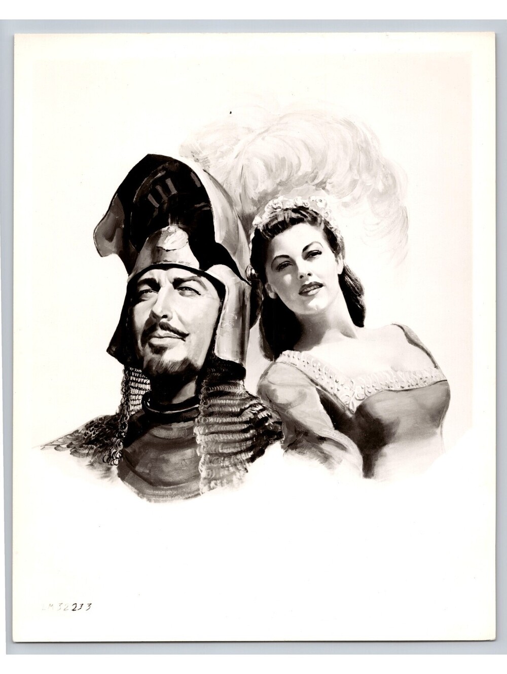 Robert Taylor Photo Drawing Ava Gardner Knights Of The Round Table Movie Photo